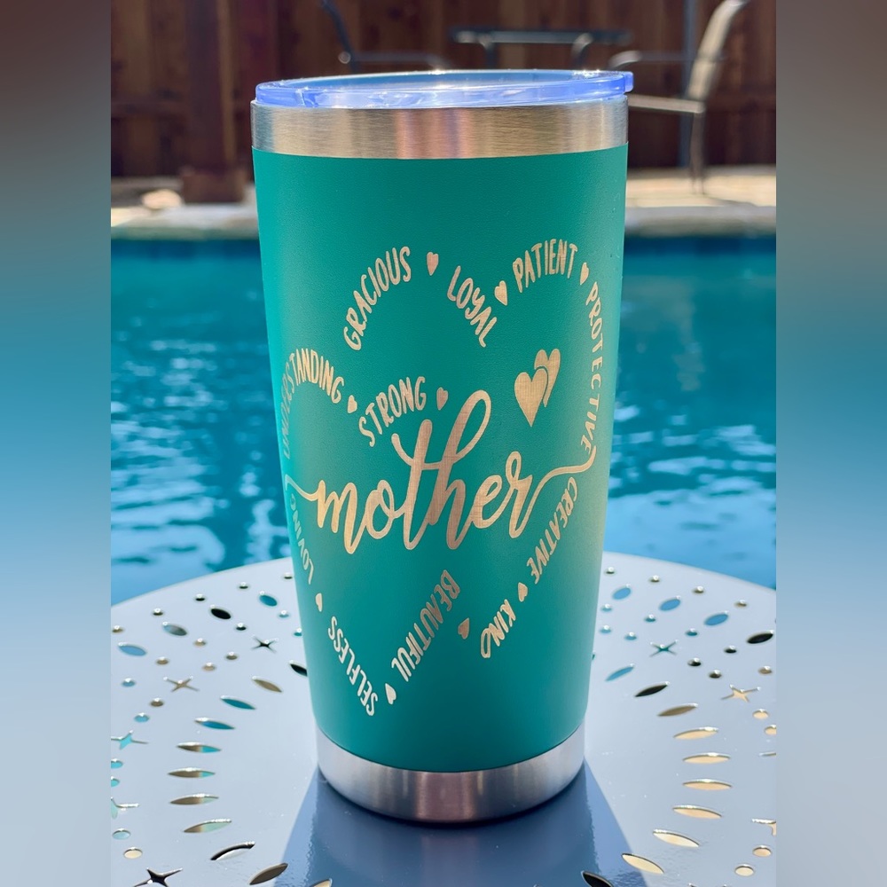 MOTHER’S DAY | Gift Engraved 20 oz Tumbler “Descriptions of Mother” | Stainless